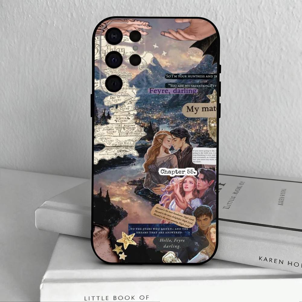 A-Acotar A Court of Mist and F-Fury  Phone Case For Samsung S25,S24,S21,S22,S23,S30,Ultra,S20,Plus,Others Soft Black Cover