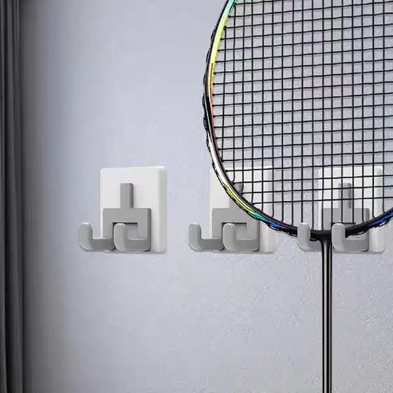 Wall Mounted Racket Holder Hook Tennis Racket Protector Holder Badminton Racket Display Holder Hook Gym Wall Hook Storage