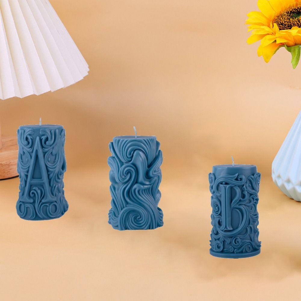 Silicone Cylindrical Candle Mold DIY Soap Mould Fragrance Candle Resin Mold Candle Making