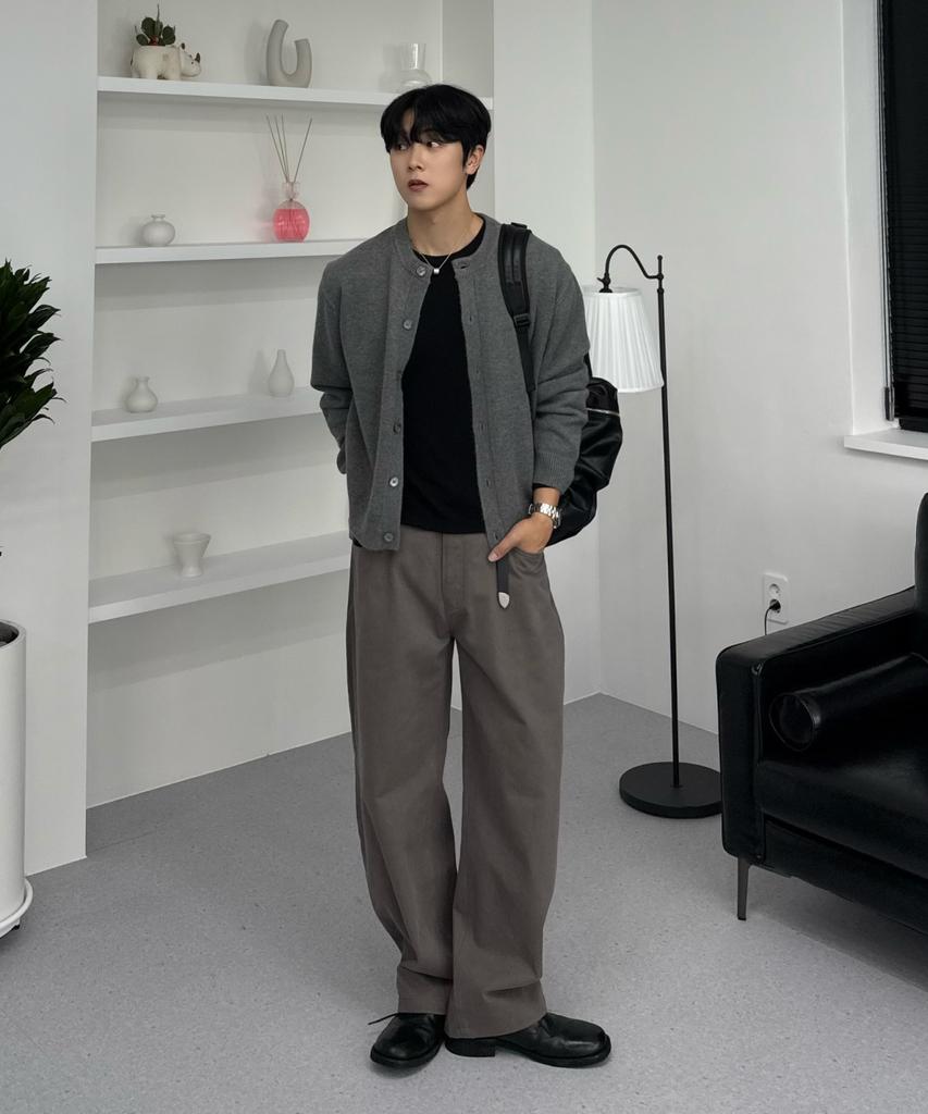 Hyoji Fw Washable Essential Round Crop Knit Cardigan (7 Colors)