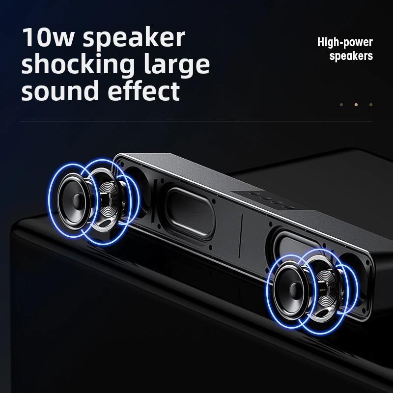 E91 Colorful Sound Bar Bluetooth Speaker with Light Sounbdar Large Volume Stereo Computer Multimedia Bluetooth Speaker