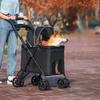 Puppy Carrier Universal Wheel Breathable Foldable Travel Stroller for Dogs Large Space Medium-sized Dog Accessories Pet Products