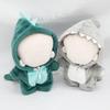 Niannyyhouse 10cm Plush Clothes Dinosaur Shark Jumpsuit Coverall Dress Up Cotton Doll Accessories (green)
