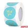 100-500pcs Thank You Stickers 1inch Gold Foil Paper Seal Labels for Handmade Wedding Gift Stationery Decoration