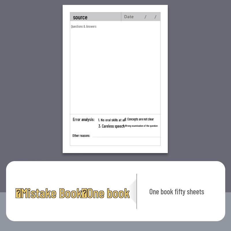 

Corrective Sticky Notes for Students - Adhesive Notes for Error Correction