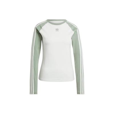 Originals Sport Crew Neck Slim Fit Long Sleeve T-Shirt for Women, Green
