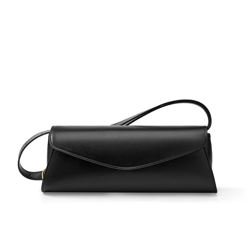 

Кожаные сумки-седла женские сумки из коровьей кожи на одно плечо простая сумка подмышкой (20cm<Max Length<30cm) чёрный