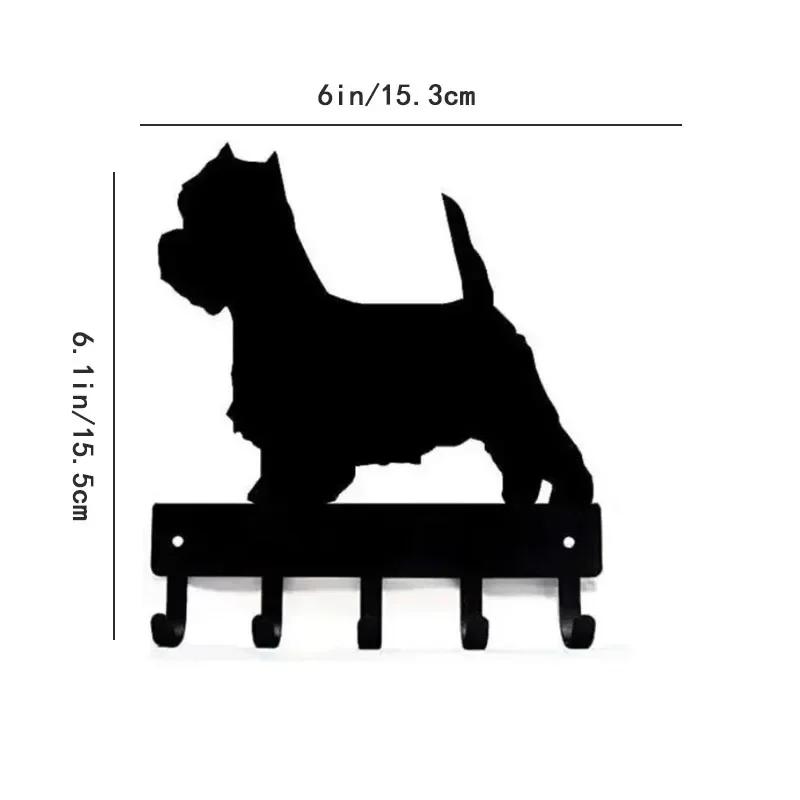 West Highland Terrier Westie Dog Key Rack Hanger - 6 inch/9 inch Metal Wall Art  Perfect Gift for Westie Dog Lovers