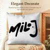 Rapper SInger MMilo j Cushion Cover Natural Linen Organic Fabric DoubleSided Printing Sofa Home Decor Gift Pillow Case