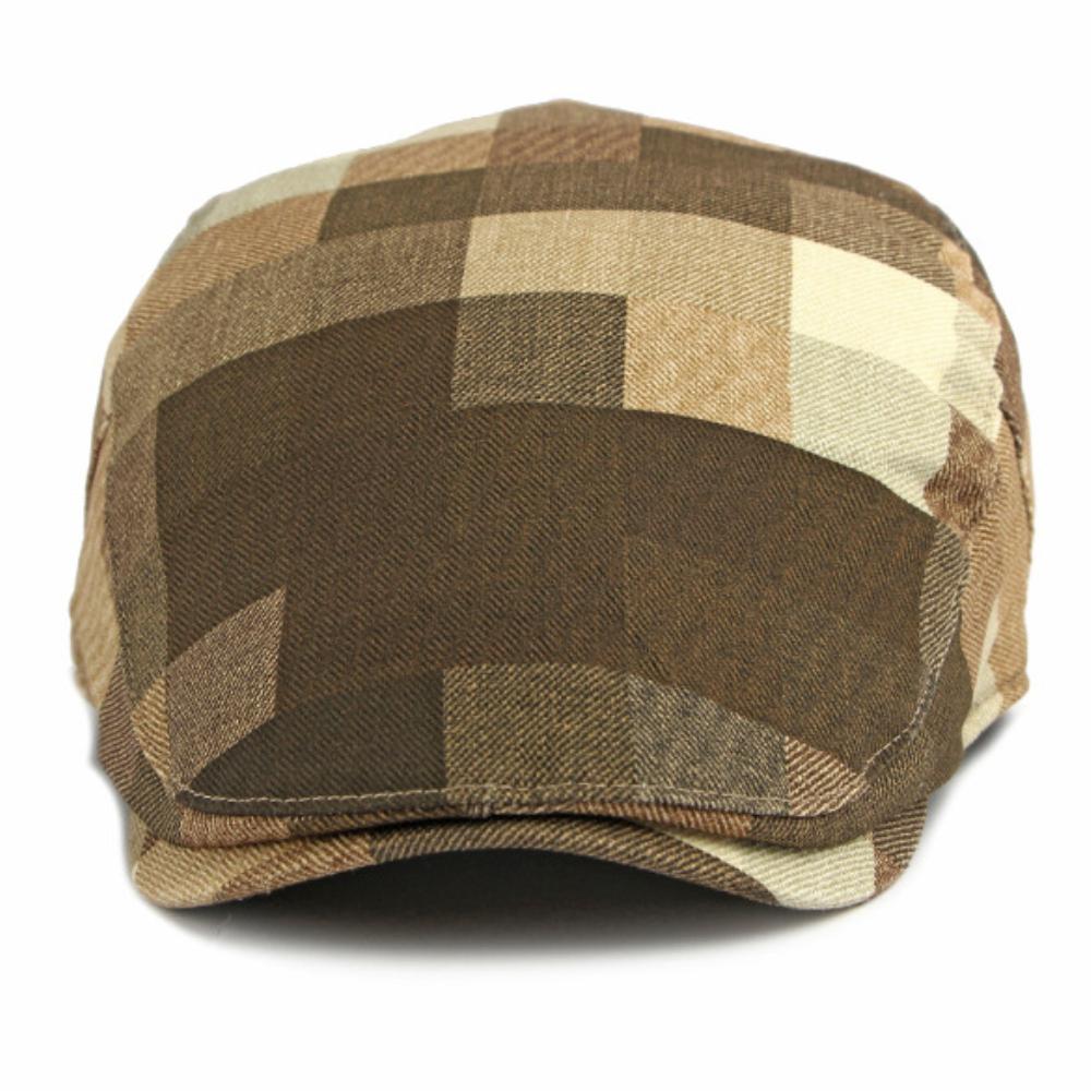 HT5062 Berets 2026 Spring Autumn Caps for Men Women Artist Painter Beret Hat Male Female Ivy Flat Cap Adjustable Plaid Beret Cap
