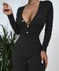 Women's Pajamas Valentine's Day Gift For Her With Flap Bow Black L