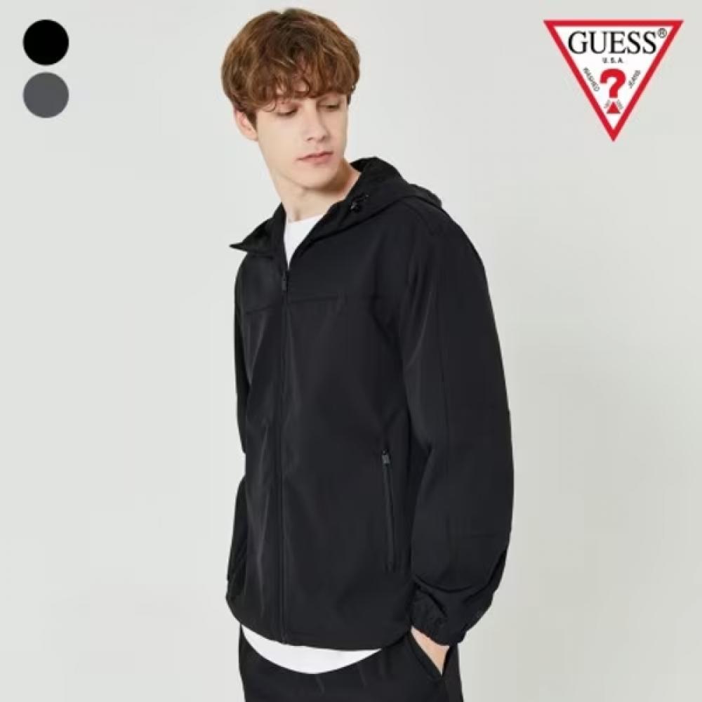 Guess Windbreaker With Hood Nylon Stretch Mo2w9880