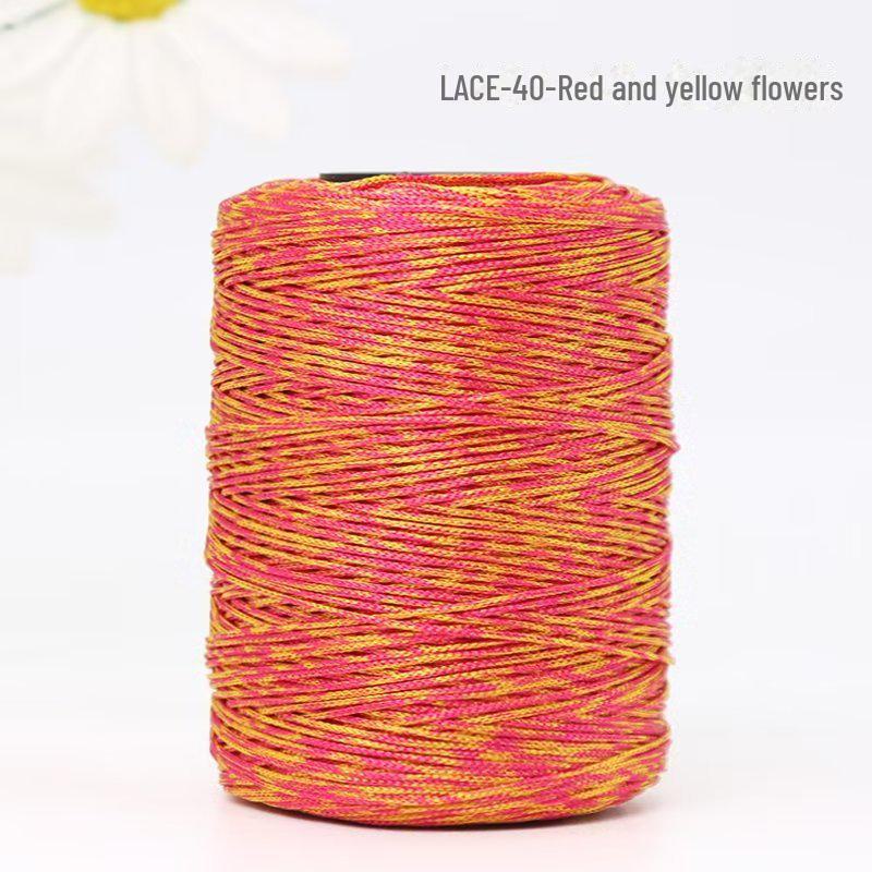 

1 мм різнокольоровий яскравий нейлоновий плетений браслет/сумка/нитки для взуття 40 pieces