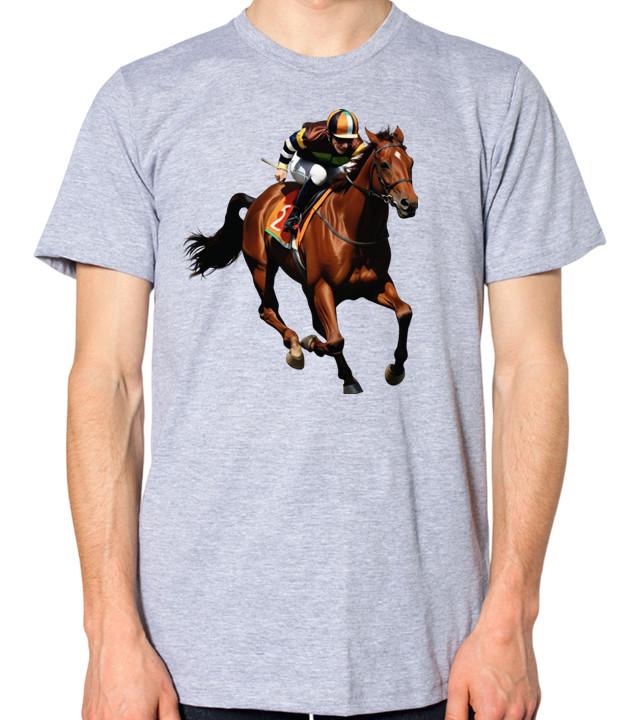 Horse Racing T-Shirt Men Women Unisex Top S