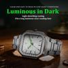 Luxury Full Diamond Watch Men Sparkling Rhinestone Dial Stainless Steel Bracelet Women Elegant Bling Dress Watch