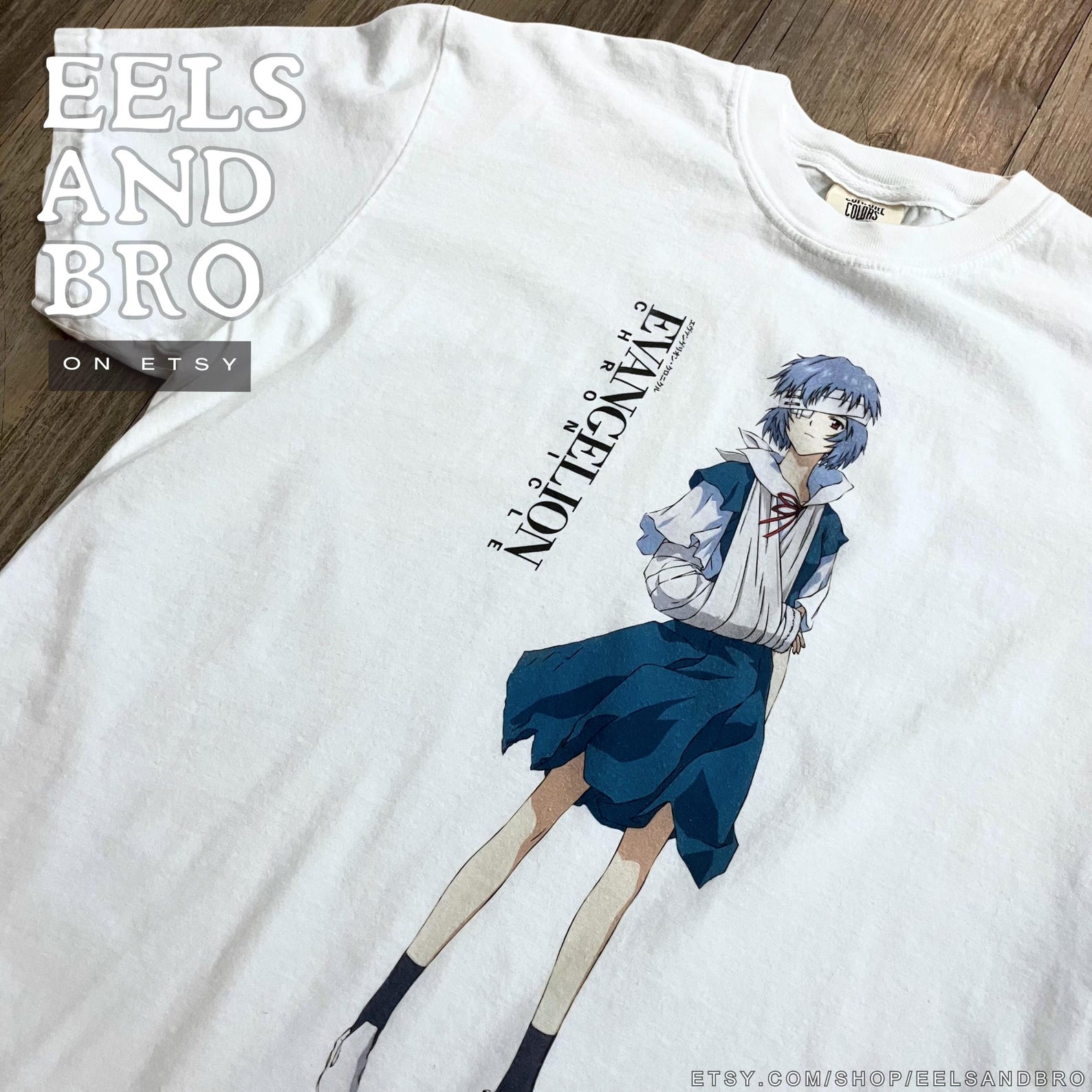 Rei Ayanami EVA Chronicle T-shirt (Choose your t-shirt preference!) L