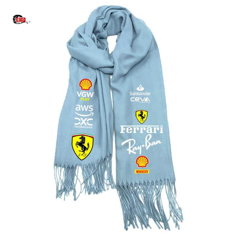 F1 Racing Suit Scarf Printed Winter Warm Scarf Shawl For Ferrari 308 GT4 328 GTB GTS F355 360 Modena F430 458ltalia 488 GTB F8 TH6
