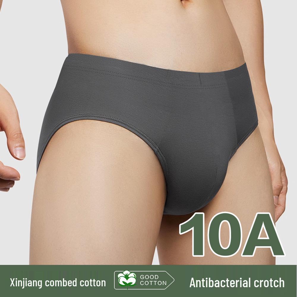 Men's Antibacterial Cotton Briefs - Breathable, Comfortable Triangle Underwear