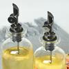 Stainless Steel Auto Wine Pourer Coffee Syrup Dispenser Gravity Flipping Dust Lid Olive Oil Liquor Bottles Metal Pour Spout
