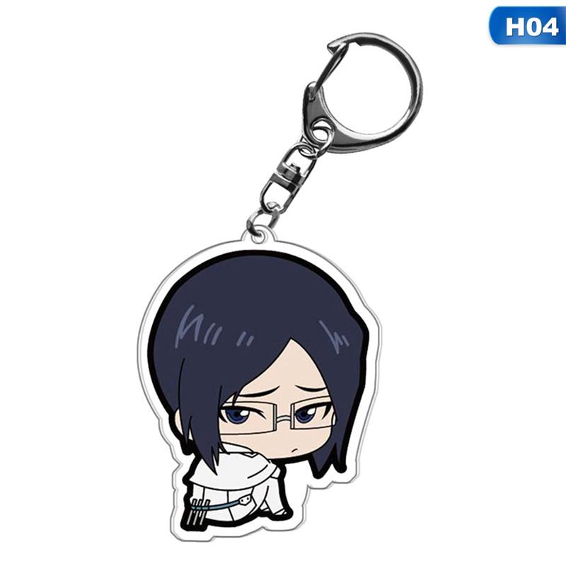 Bleach Anime Acryl Schlüsselanhänger Kurosaki Ichigo Kuchiki Rukia Byakuya Grimmjow Jeagerjaques