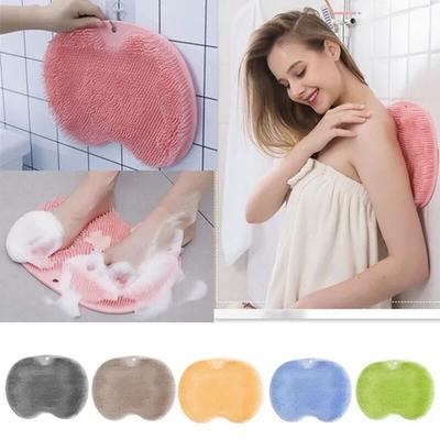Silikon Fußmassagebürste Duschmassage Badezimmer Rutschfeste Badematte Fuß Anti-Rutsch-Matte Schrubber