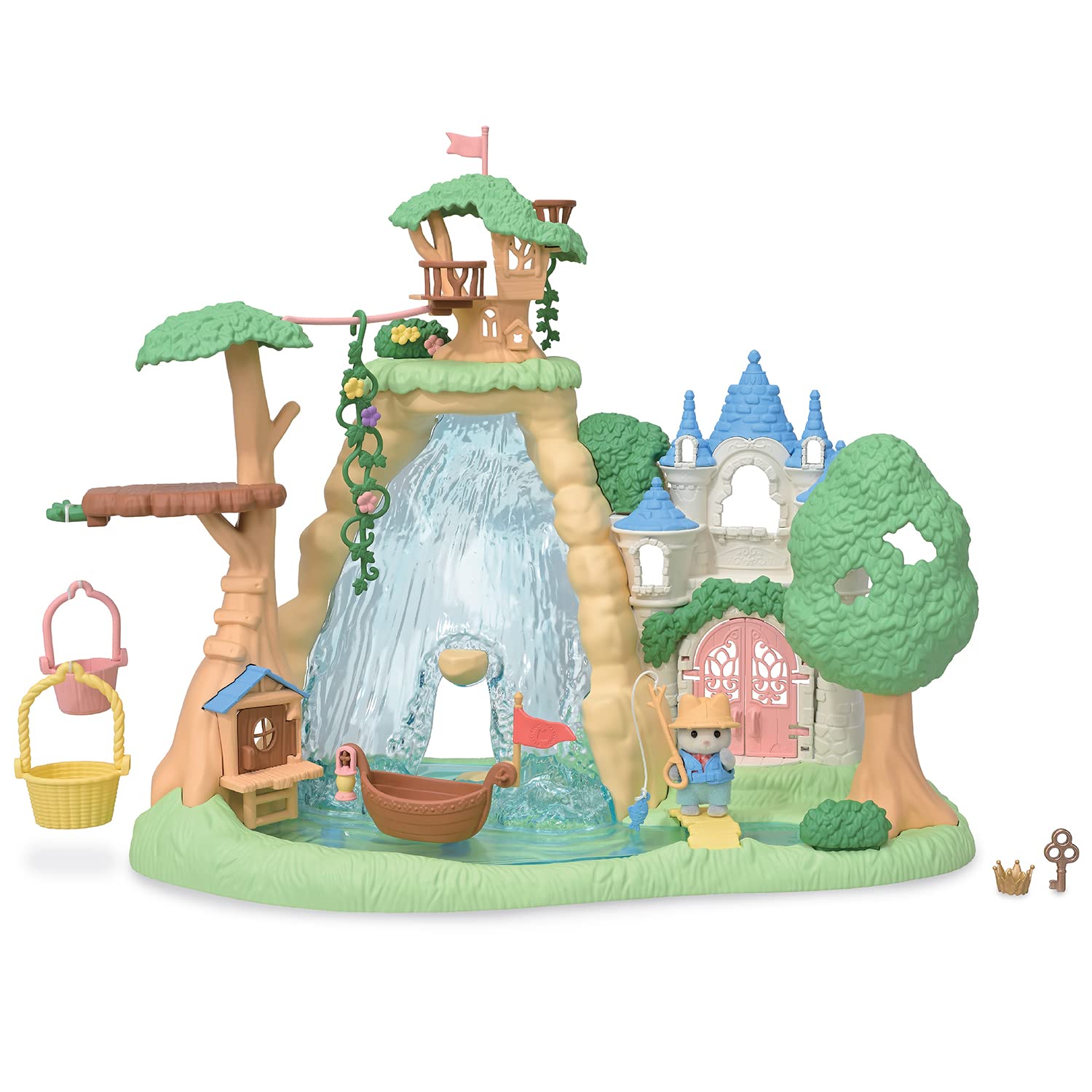 

Toy Awards 2023 Character Toy Category Excellence Epoch Sylvanian Families Family Trip House Waterfall in the Secret Co75 ST Mark Certified Toy зелений