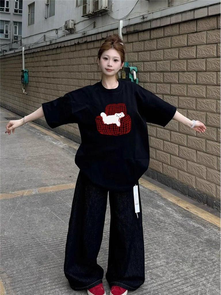 Women's Plus Size Loose Cotton Drop Shoulder T-Shirt - 2026 Summer Collection