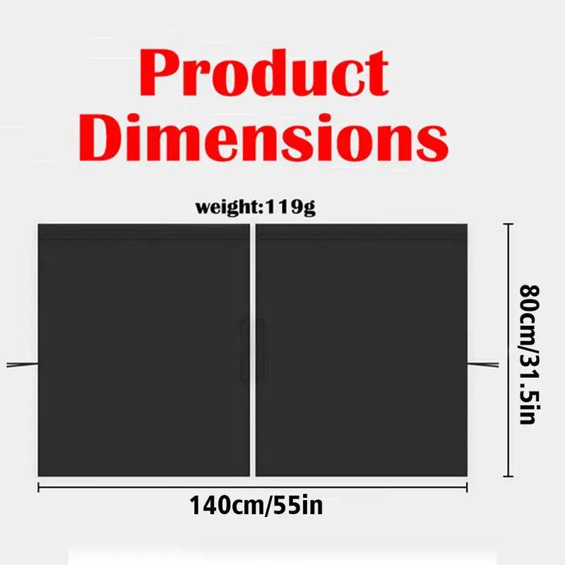 2pcs/set Sun Shade Privacy Curtain Taxi Car Isolation Curtain Partition Protection Curtain Commercial Car Interior Accessories