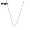 Silver Color Bracelet Necklace Set, Alloy Plating Wear-Resistant Oxidation-Resistant Thin Chain Jewelry, Adjustable Minimalist Love Pendant
