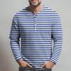 Men's Loose Casual Button Down Collar Long Sleeve Top