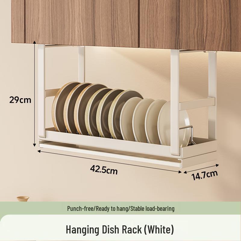 

Kitchen Under-Shelf Hanging Storage Basket & Dish Rack