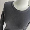 2026 Spring Yu Shuxin Gray Bell Sleeve Knit Sweater for Women - Base Layer Top