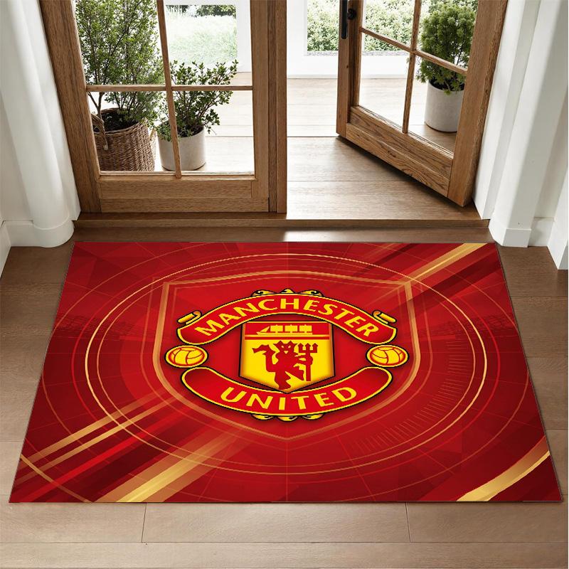 Manchester United Design Kristall Samt Teppich Weiche Dekorative Matte für Schlafzimmer Eingang