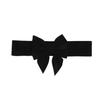 Vintage Bow Knot Elastic Waist Belt for Dress Women Elegant Stretchy Wide Waistband Cinch Belt