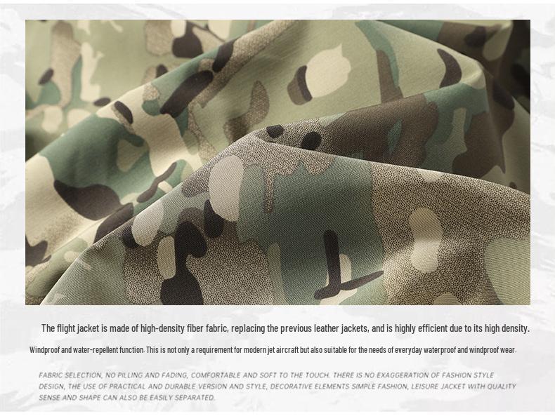 Men's Tactical Baseball Collar Pilot Jacket