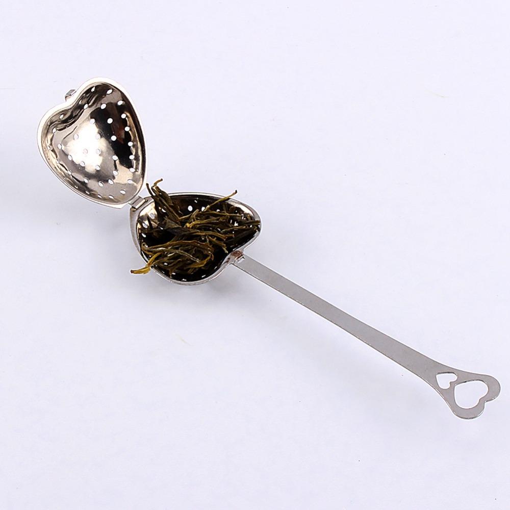 4pcs set Heart Shape Design Tea Infuser Spoon Stainless Steel Mesh Filter Tea Ball  For Seasonings