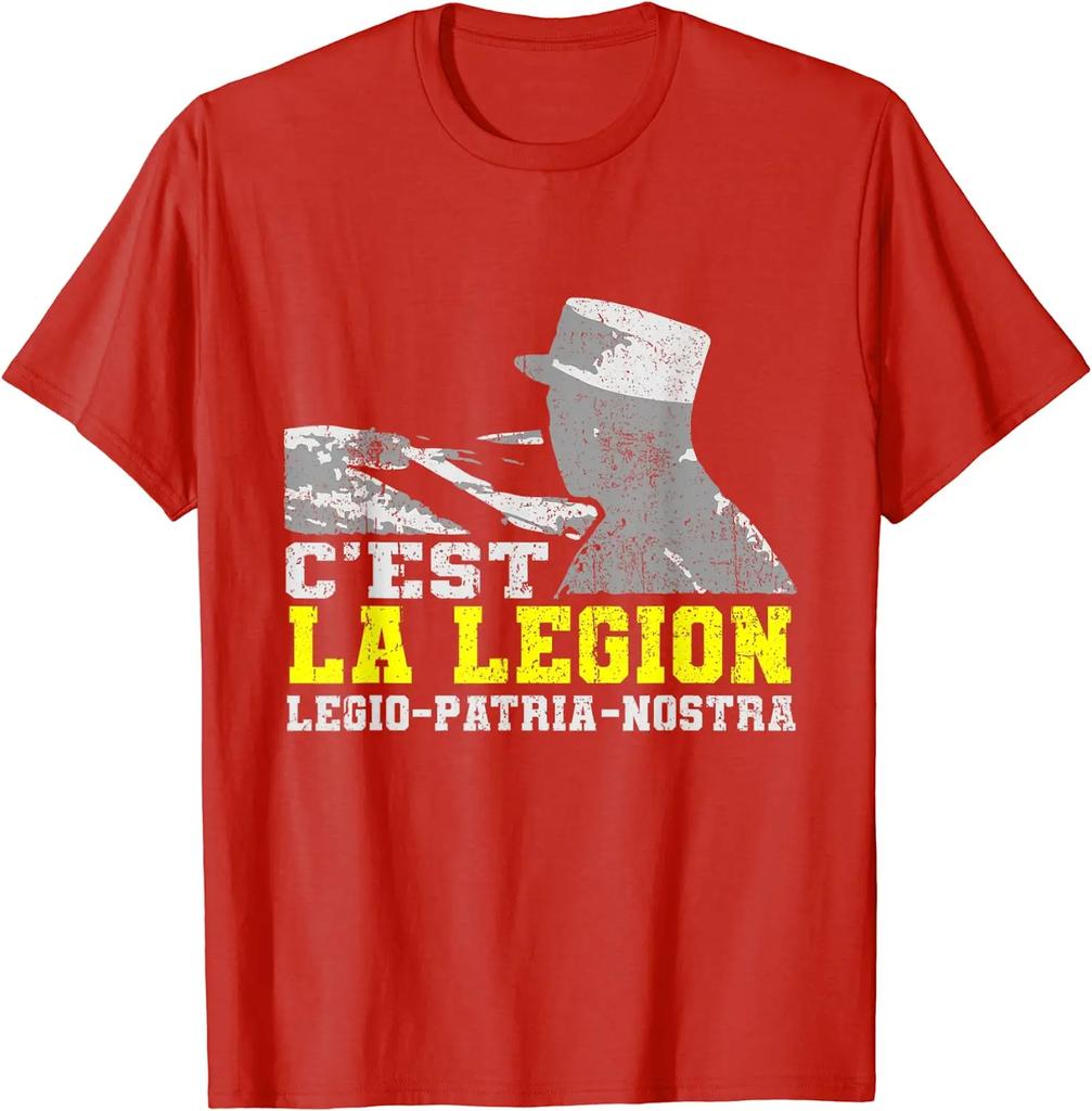 France Army Légion Etrangere Troupe TShirt Short Sleeve Casual Cotton ONeck Summer Men TShirt