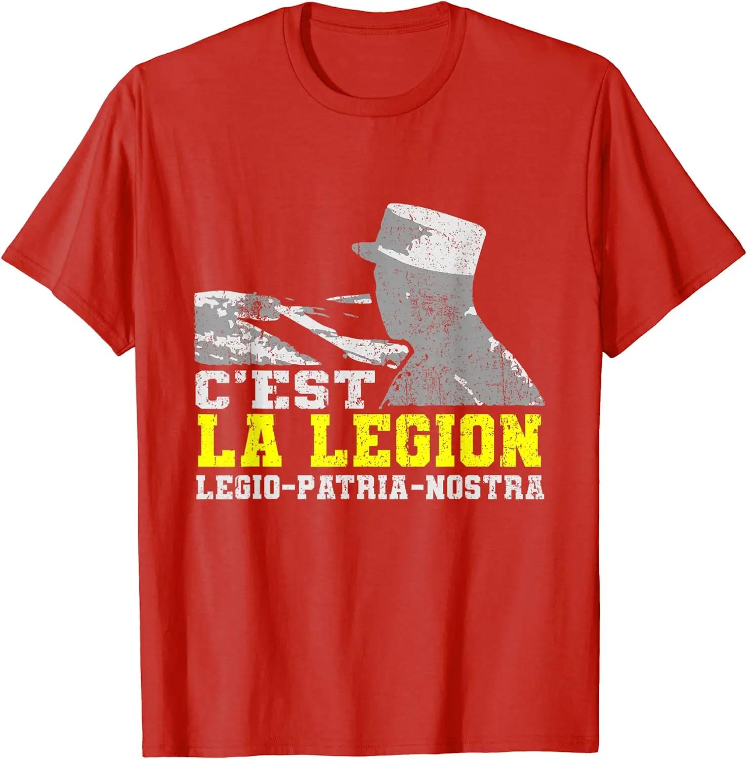 

France Army Légion Etrangere Troupe TShirt Short Sleeve Casual Cotton ONeck Summer Men TShirt S