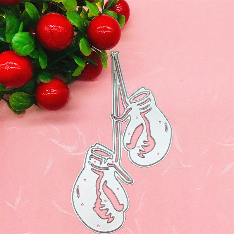 Boxing Two Gloves Scrapbooking Metal Cutting Dies Stencils For Diy Album Paper Card Decor
