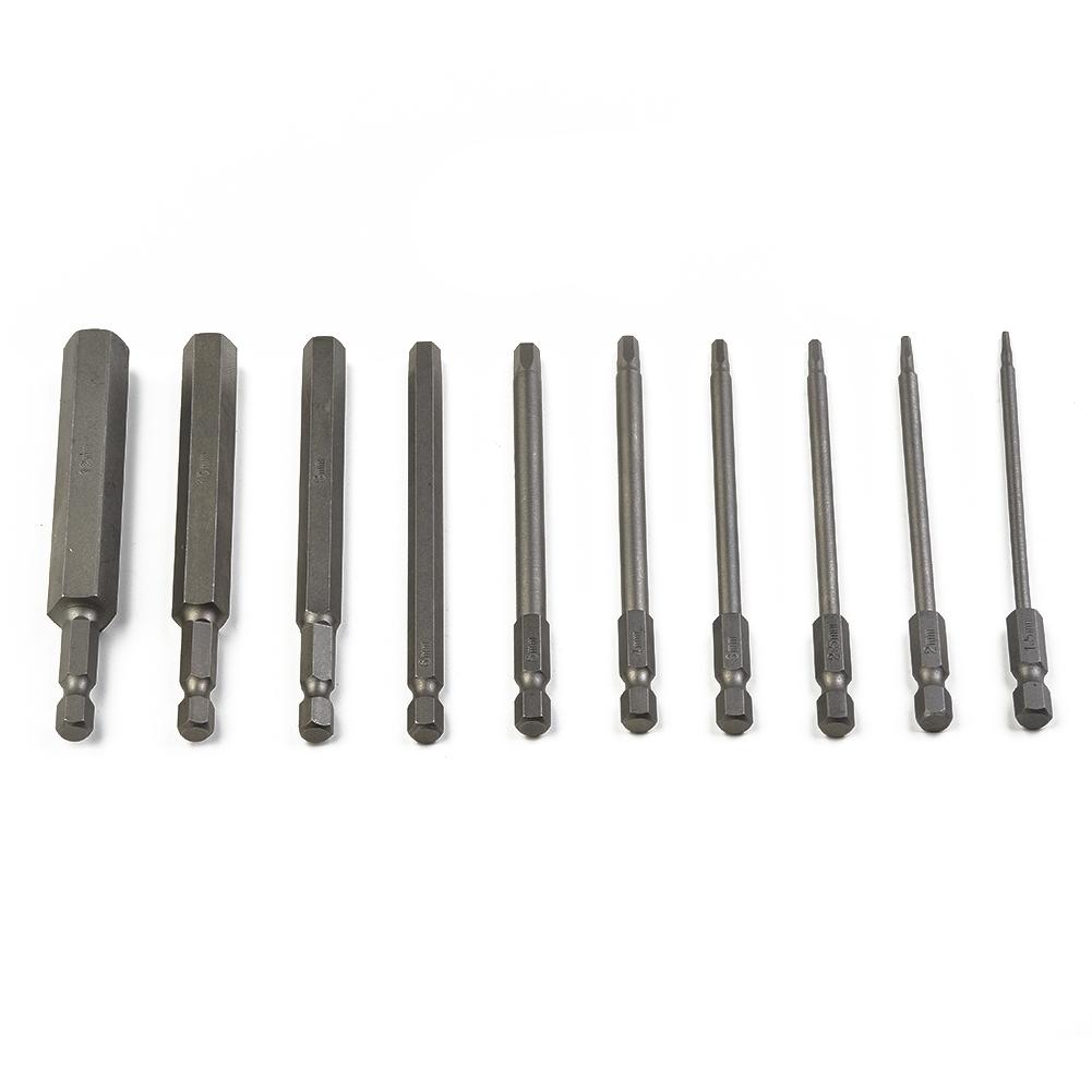 1 4 Inch Hex Screwdriver Bits 100mm 10pcs Wrench Drill Bit