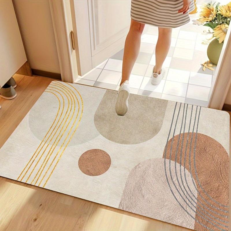 

Luxurious Anti-Slip Door Mat-Super Absorbent , Soft Polyester Rug for Bathroom , Bedroom , Living Room & Entryway -Machine Washable 40X60cm
