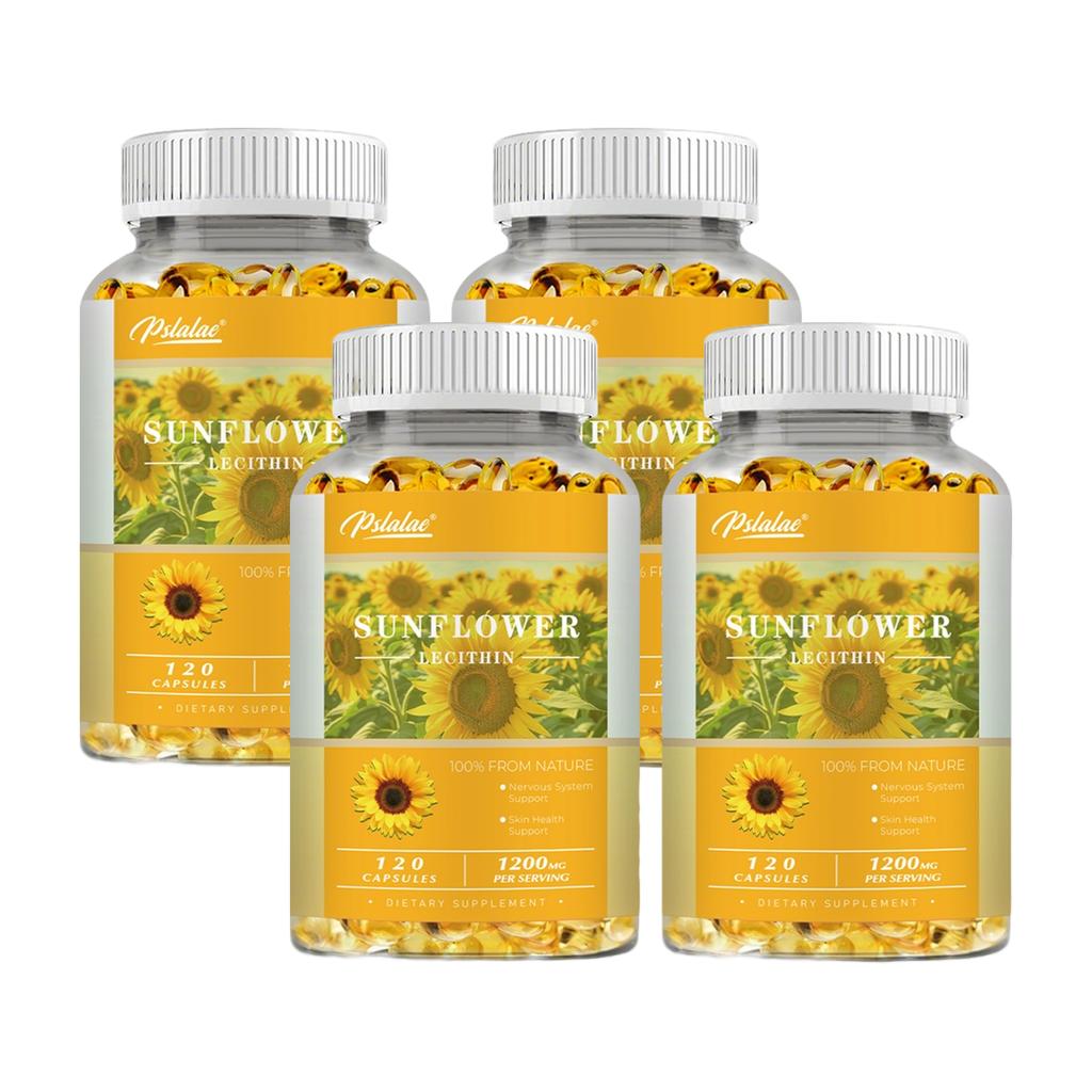 Sunflower extract capsules, each serving contains 1200 mg, a potent formula suitable for both men and women.