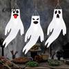 Scary Yard Hanging Ghost 44 Inch Halloween Windsock, White Flying Ghosts Flag Wind Outdoor Horror Scene Decor Socks for Tree, Patio, Party Festival