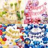 Verspieltes Aluminium-Ballon-Set mit bunten Comicfiguren für Kindergeburtstage