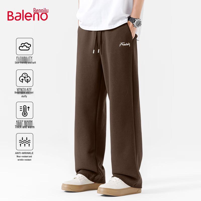 

Baleno Men s Letter Print Straight Leg Casual Pants 5XL