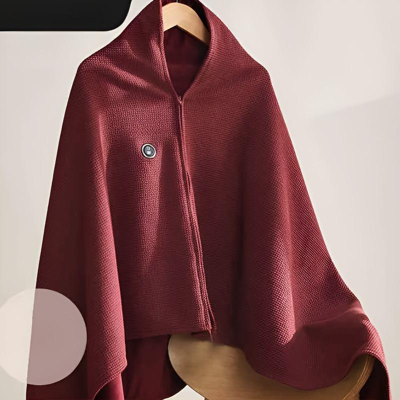 Wearable Electric Heated Blanket 3-Speed Temperature USB Charging Portable Graphene Heating Shawl for Home Office Outdoor Use