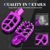 Wider Footpegs CNC for Surron LBX/E-Ride Pro SS/SR/S, Dirt Bike Foot Pegs Non-Slip Wider Design with Heavy-Duty Spring for Sur Ron Eride Pro SS