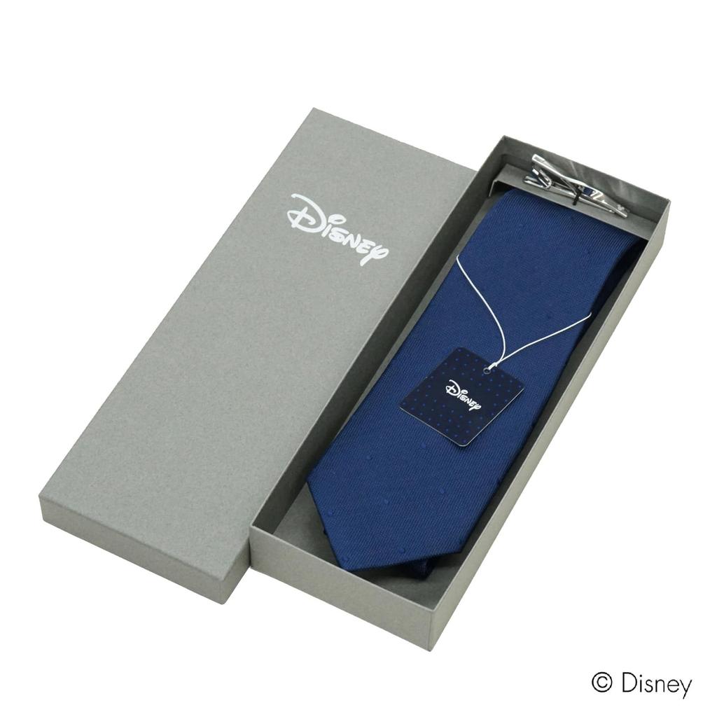 [Disney] Necktie & Tie Bar Set DN902520-2 Navy Blue