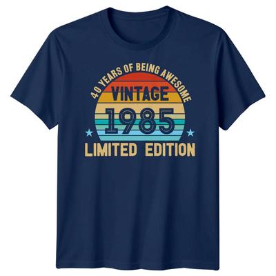 40 Years Of Being Awesome 1985 Vintage Limited Edition 40th Birthday Mens TShirt