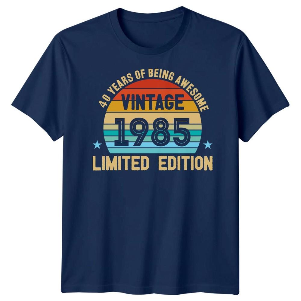 40 Years Of Being Awesome 1985 Vintage Limited Edition 40th Birthday Mens TShirt